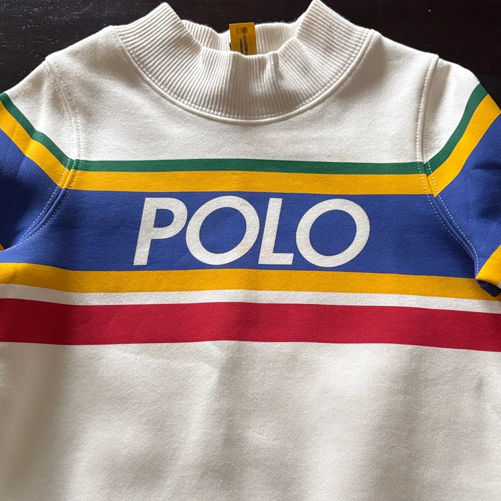 Polo by Ralph Lauren Kids Shirt - White with Blue, Yellow, Green, Red Stripes